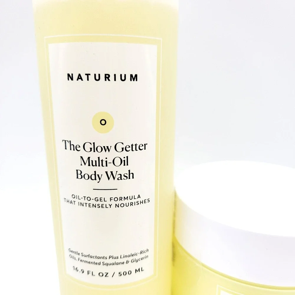 Naturium Glow Getter Set Body Wash 16.9 oz + Body‎ Butter 7.7 oz Hydrating Duo